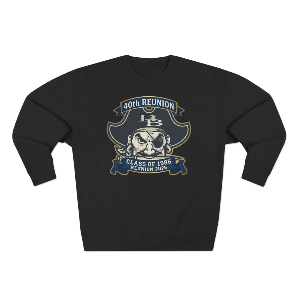 Official 40th Anniversary for the Class of 1986 Burrell High School Crewneck - 2026 Blue/Gold