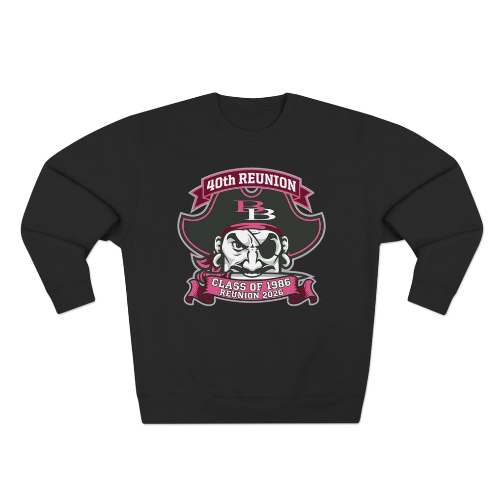 Official 40th Anniversary for the Class of 1986 Burrell High School Crewneck - 2026 Pink