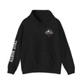 True North Black Hoodie — Mountain Photography Graphic Hooded Sweatshirt