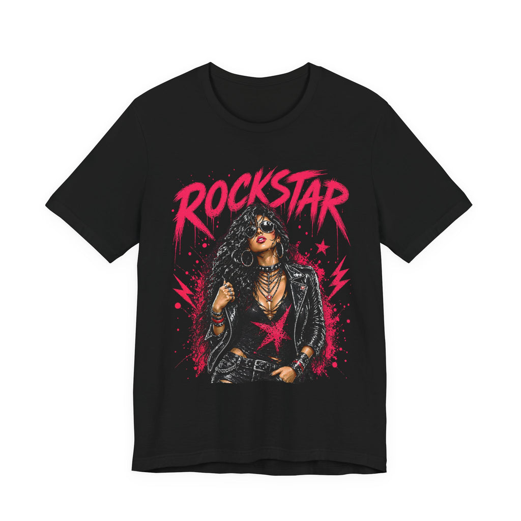 ROCKSTAR T-Shirt Brunette Beauty 80s Rock Style