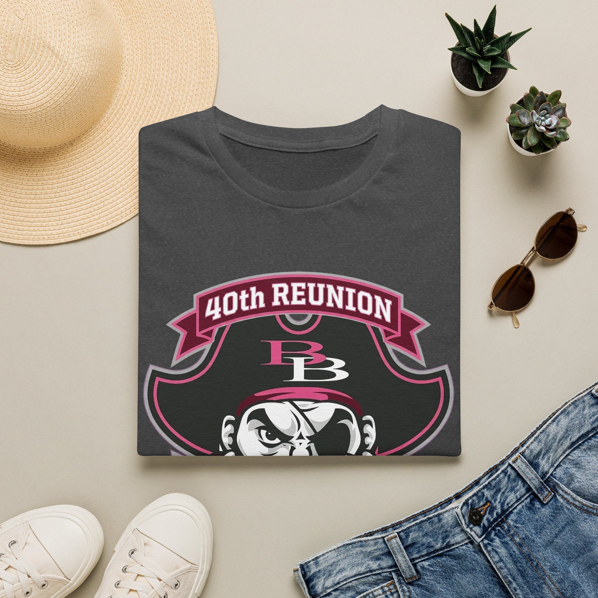Official 40th Anniversary for the Class of 1986 Burrell High School T-Shirt - 2026 Pink