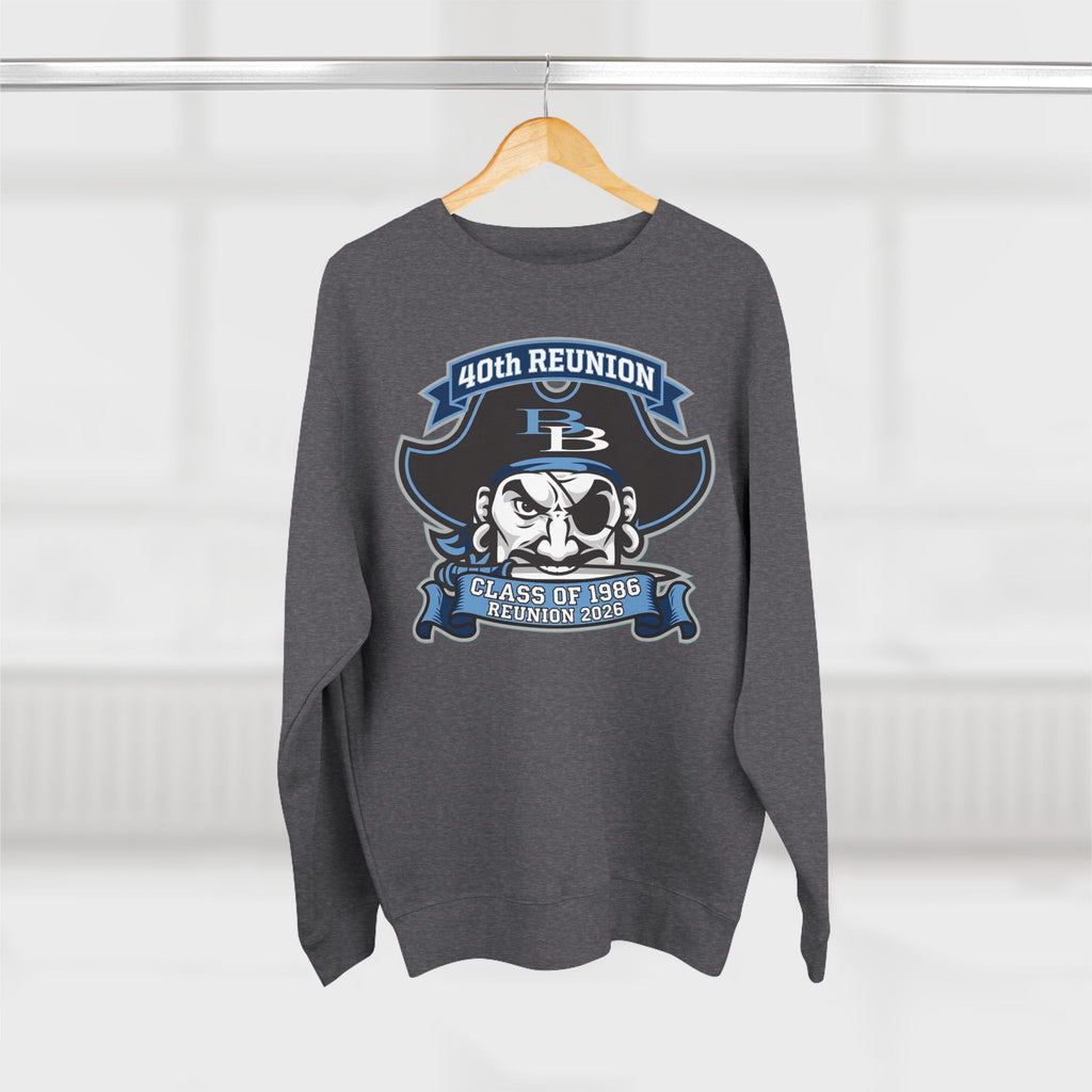 Official 40th Anniversary for the Class of 1986 Burrell High School Crewneck - 2026 Blue
