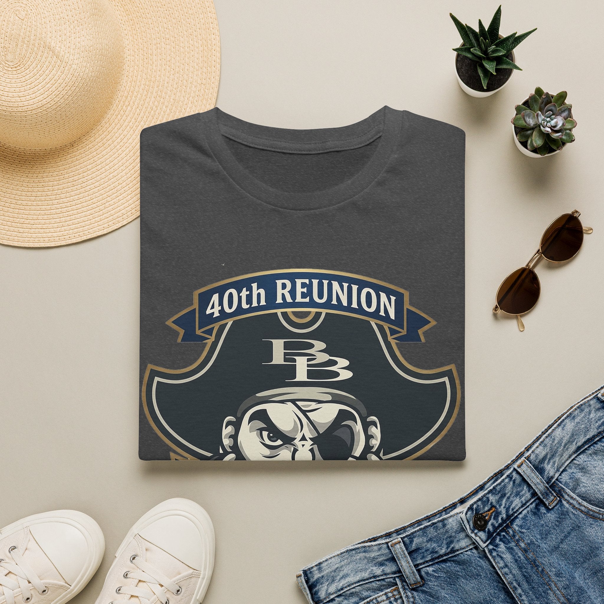 Official 40th Anniversary for the Class of 1986 Burrell High School T-Shirt - 2026 Blue/Gold