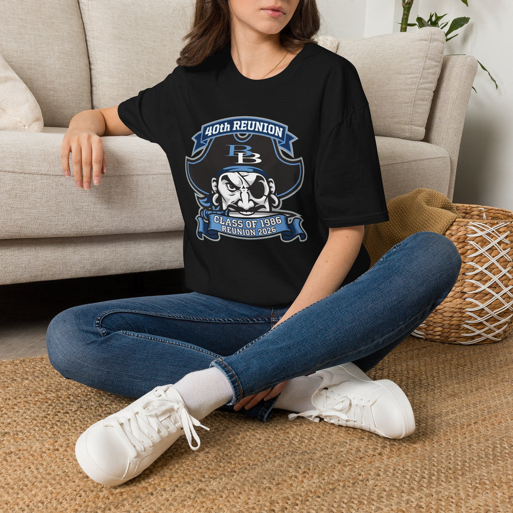 Official 40th Anniversary for the Class of 1986 Burrell High School T-Shirt - 2026 Blue