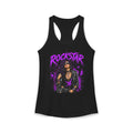 ROCKSTAR Tank Top Purple 80s Rock Style