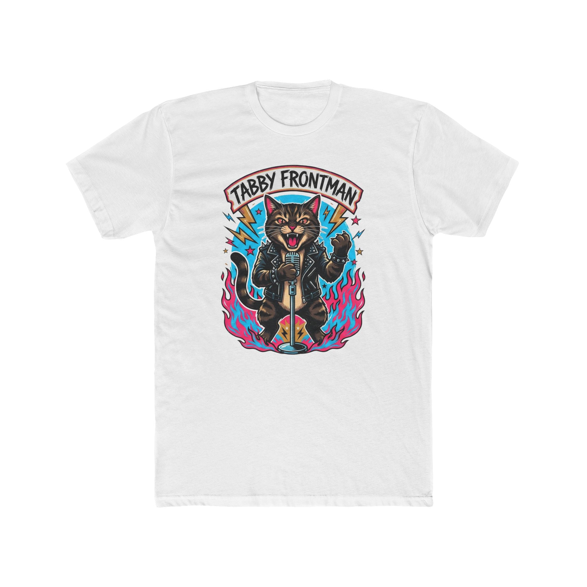 Tabby the singer Tee | Cat Playing Drums Graphic T-Shirt
