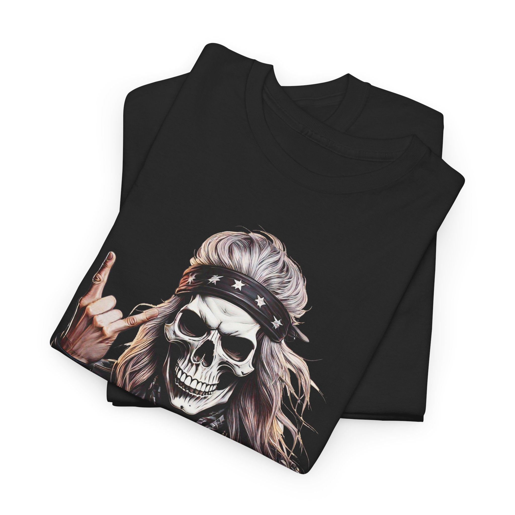 RockAltarRadio_Skull Tee - Unisex Heavy Cotton T-Shirt