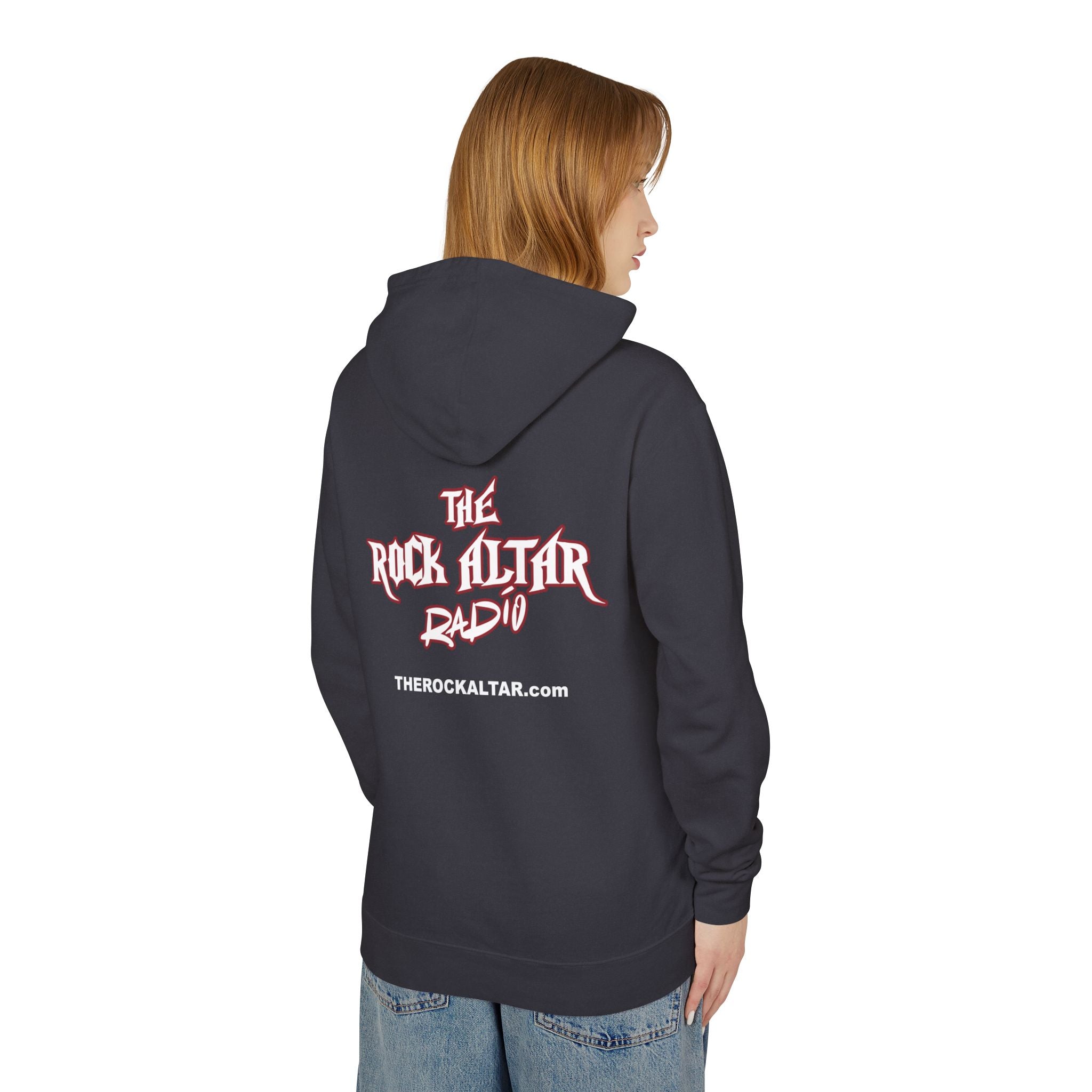 Rock Altar Radio Unisex Lightweight Hooded Sweatshirt - Perfect for Music Lovers