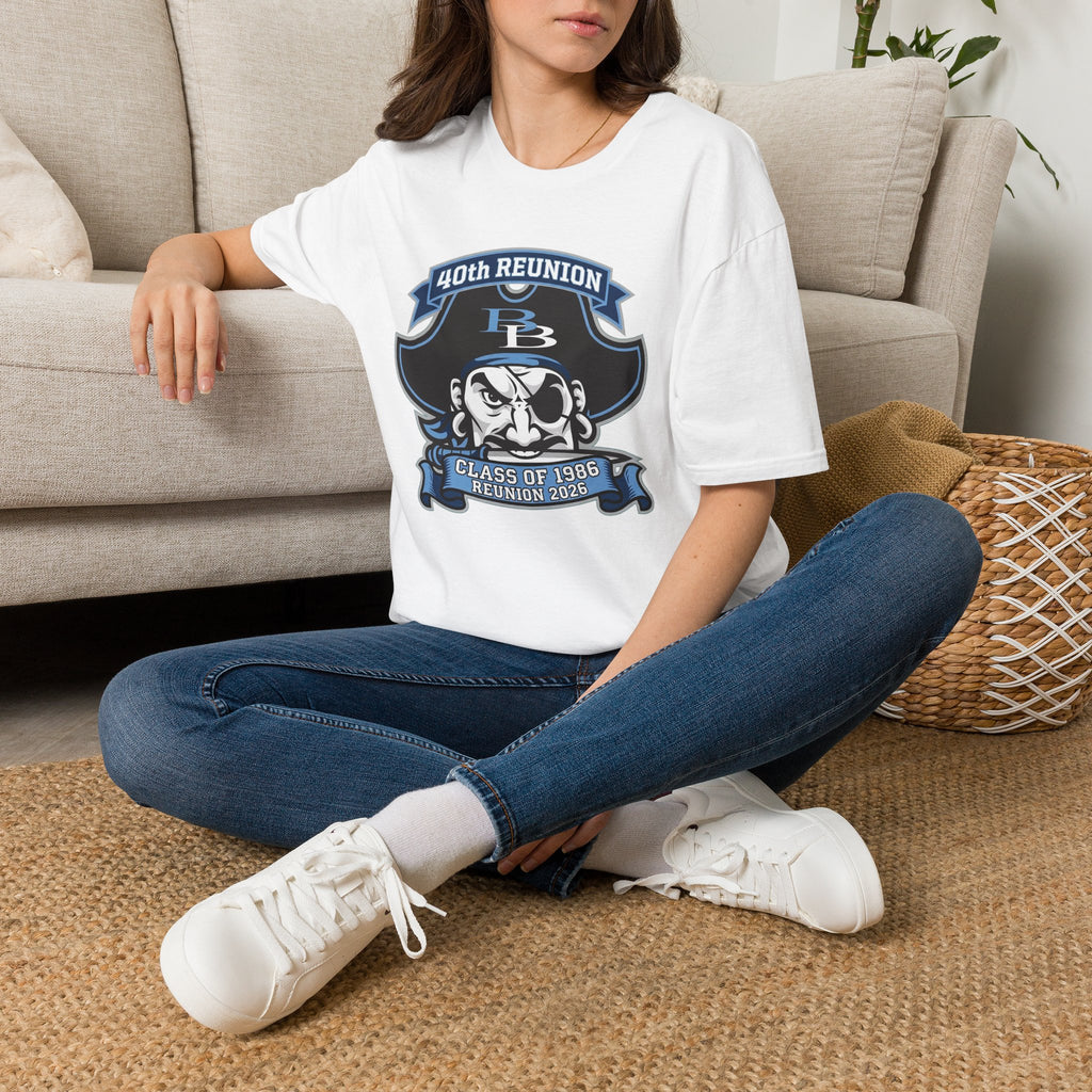 Official 40th Anniversary for the Class of 1986 Burrell High School T-Shirt - 2026 Blue